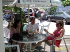 at the Swiss Cafe